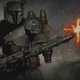 Concept art from the credits of episode three of The Mandalorian.
